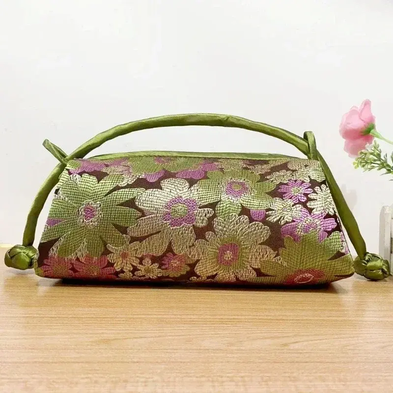 Chinese Style Silk Embroidered Women Bag 2025 New Fashion Women's Bag Luxury Women Handbag Totes Cheongsam Female Clutch Bags