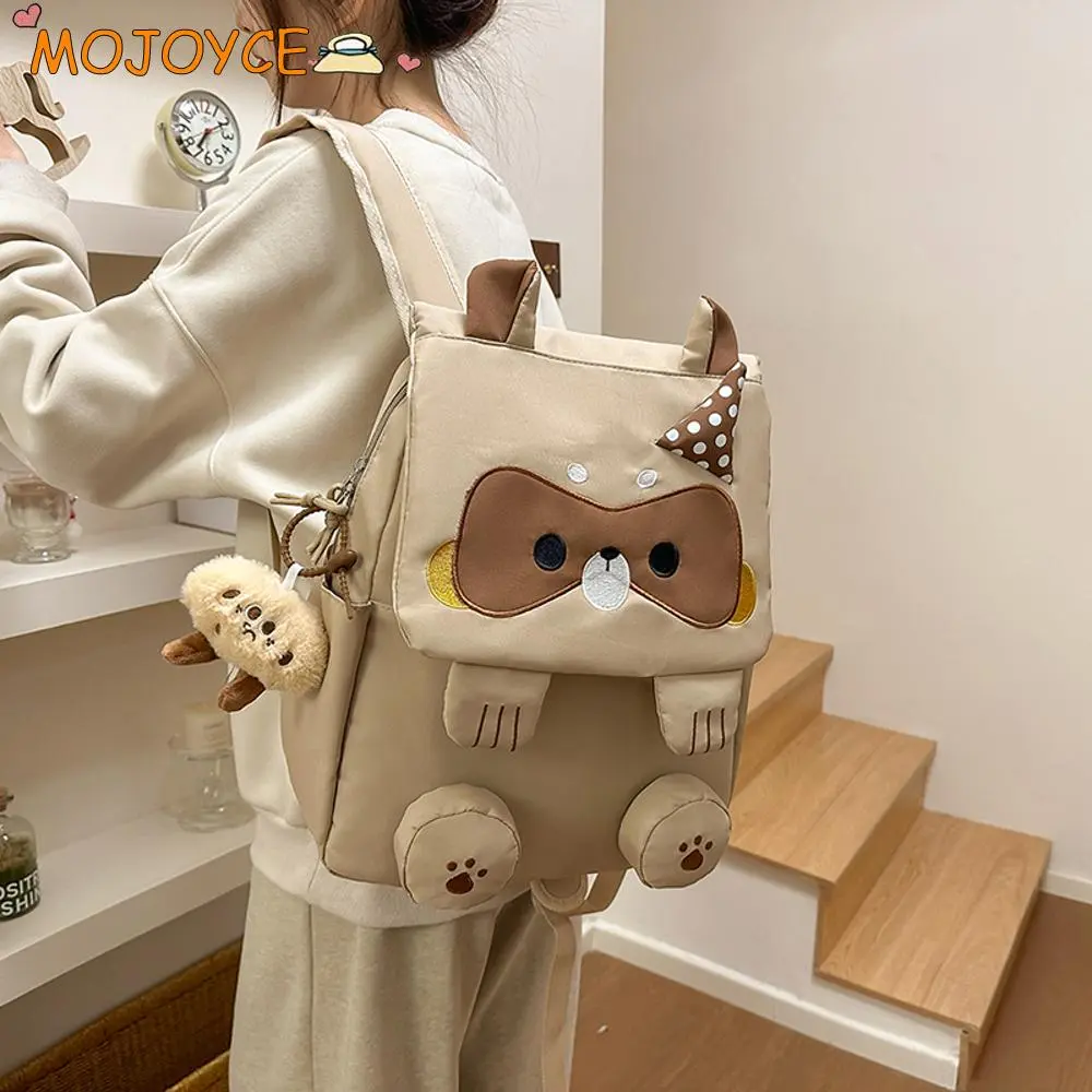 Cartoon Squirrel Backpack Cute Animal School Bag High-Capacity Laptop Bags Kawaii Book Bags Nylon Knapsack Daypack for Travel