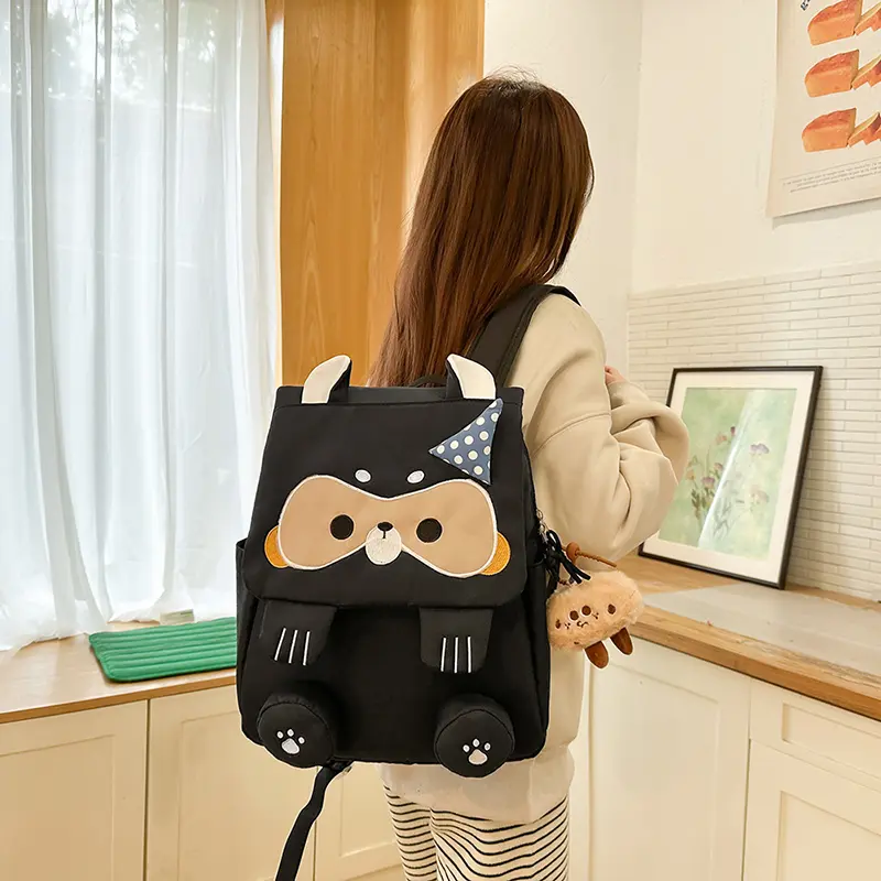 Cartoon Squirrel Backpack Cute Animal School Bag High-Capacity Laptop Bags Kawaii Book Bags Nylon Knapsack Daypack for Travel