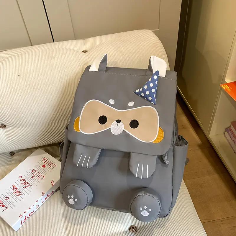 Cartoon Squirrel Backpack Cute Animal School Bag High-Capacity Laptop Bags Kawaii Book Bags Nylon Knapsack Daypack for Travel