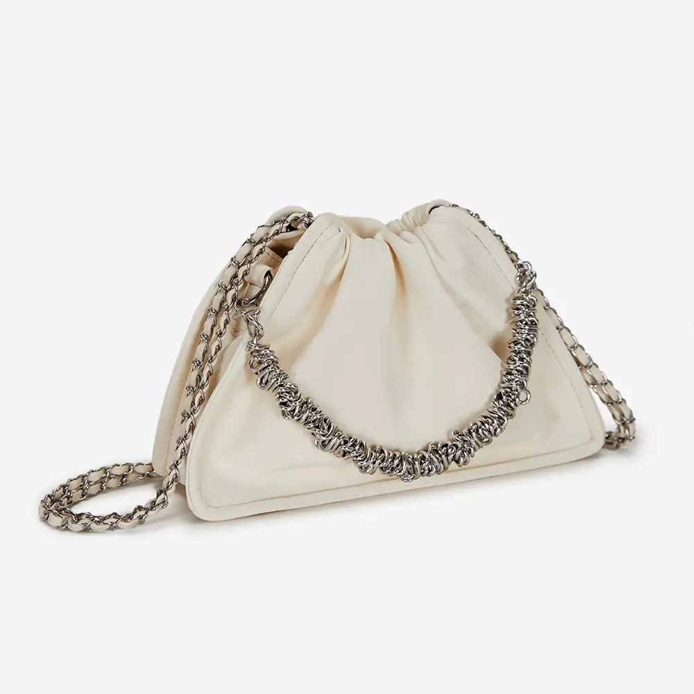 High-end Handbag Women's High Quality Small Shoulder Bag Brand Chain Crossbody Bag Ladies Ruched Sling Purse Luxury Designer Bag