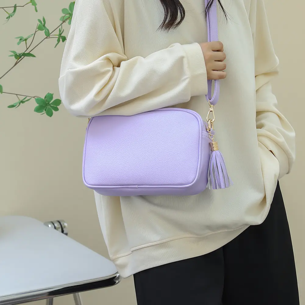Fashion Women 's Shoulder Crossbody Bag Tassels PU Leather Trend Exquisite Satchels Women Shopping Travel Brand Designer Handbag