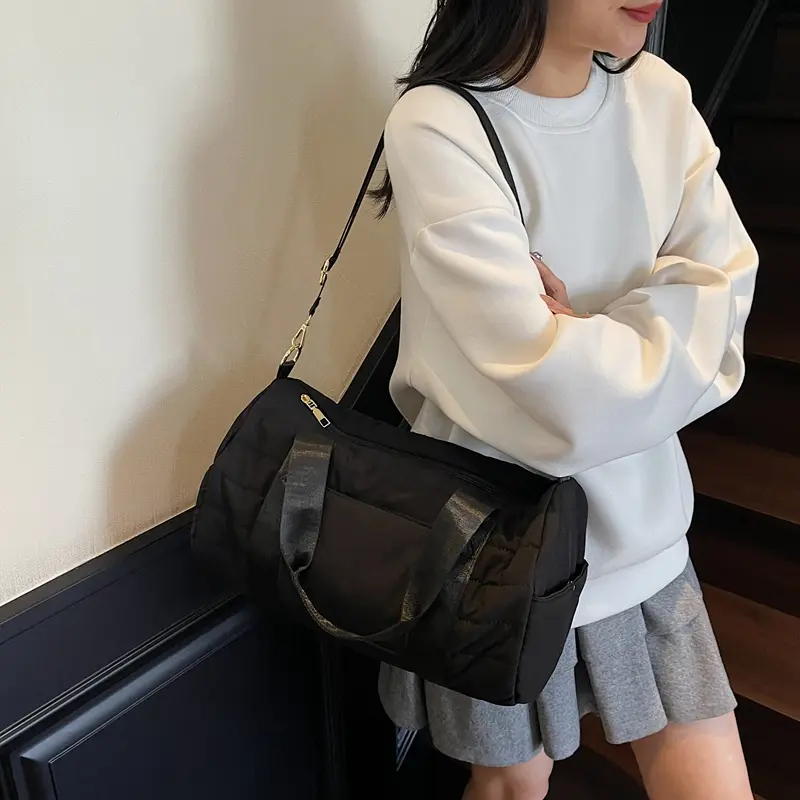 Foldable Travel Duffle Bag Dry/Wet Separation Sports Shoulder Bags Yoga Swimming Tote Handbag Folding Luggage Crossbody Bag