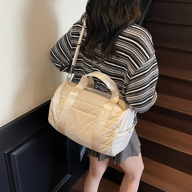 Foldable Travel Duffle Bag Dry/Wet Separation Sports Shoulder Bags Yoga Swimming Tote Handbag Folding Luggage Crossbody Bag
