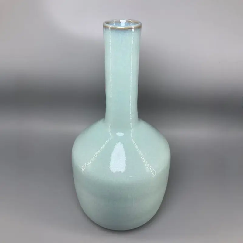 Ceramic Vase for Decoration, Ice Crack, Open Pieces, Song Jun, Spot, High, 30 cm