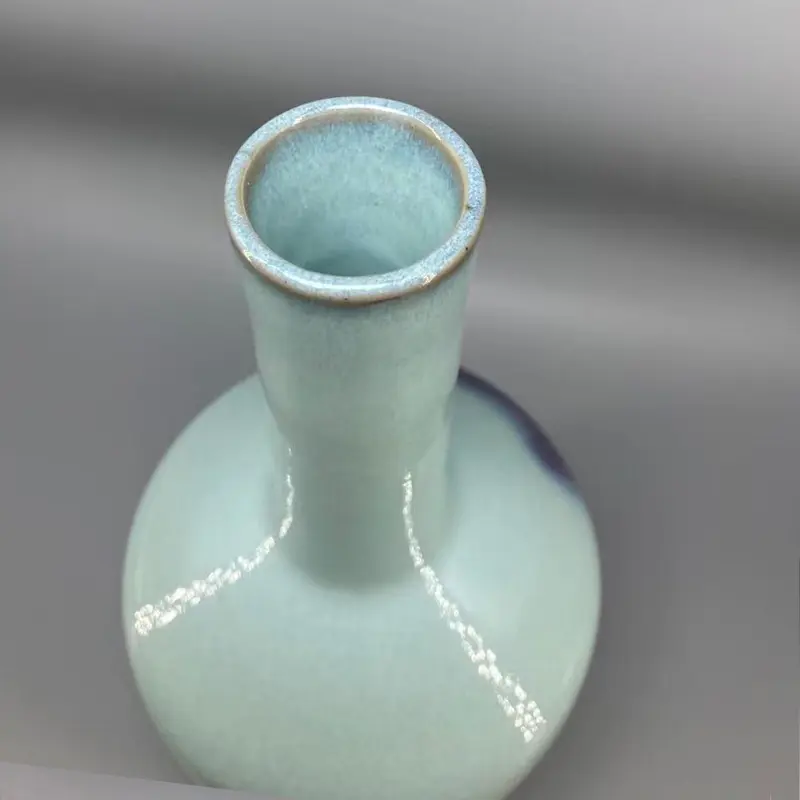 Ceramic Vase for Decoration, Ice Crack, Open Pieces, Song Jun, Spot, High, 30 cm