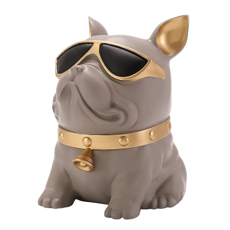 Bulldog paper extraction box for living room, modern and light luxury art decoration for home, coffee table