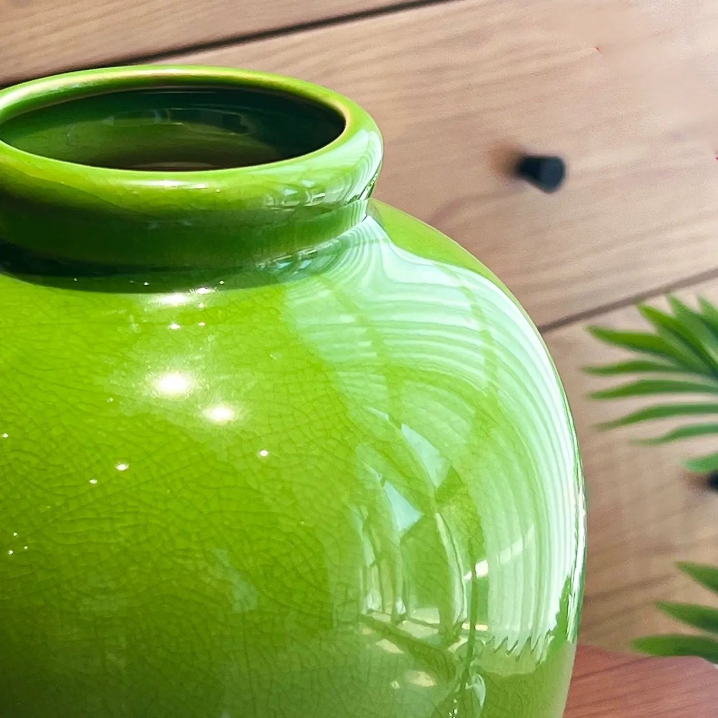 emerald green ice crackle ceramic vase accessible luxuryclassy living room dining table decoration flower arrangement ornaments