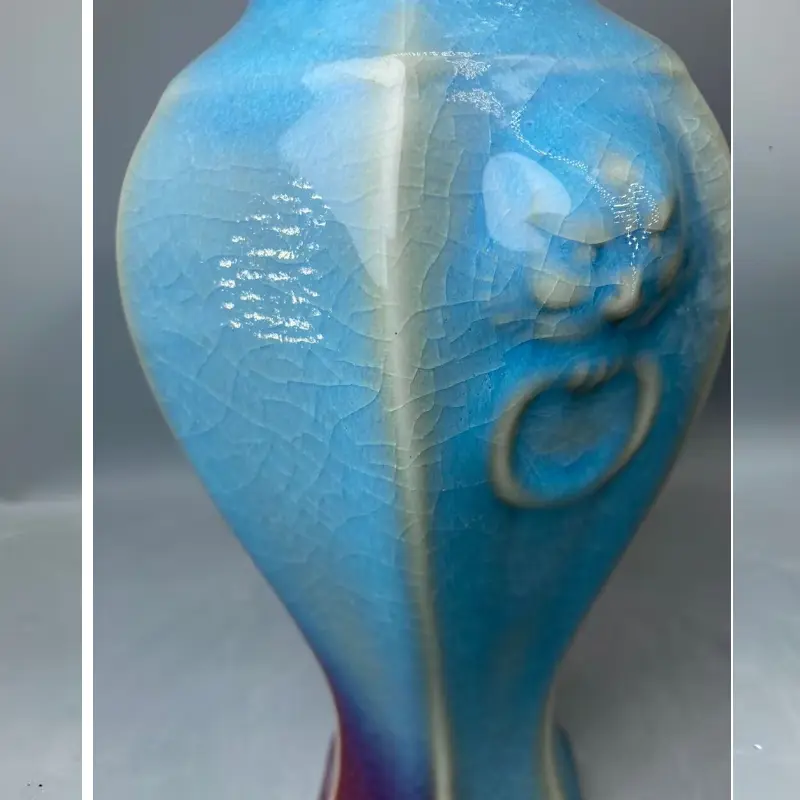 Ceramic Vase Ornamental vase Handicrafts Jun Porcelain Has Ice Cracks Open Pieces Of Under-glaze Bubbles