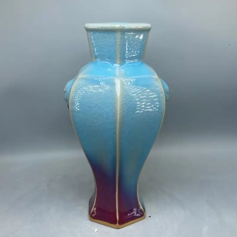 Ceramic Vase Ornamental vase Handicrafts Jun Porcelain Has Ice Cracks Open Pieces Of Under-glaze Bubbles