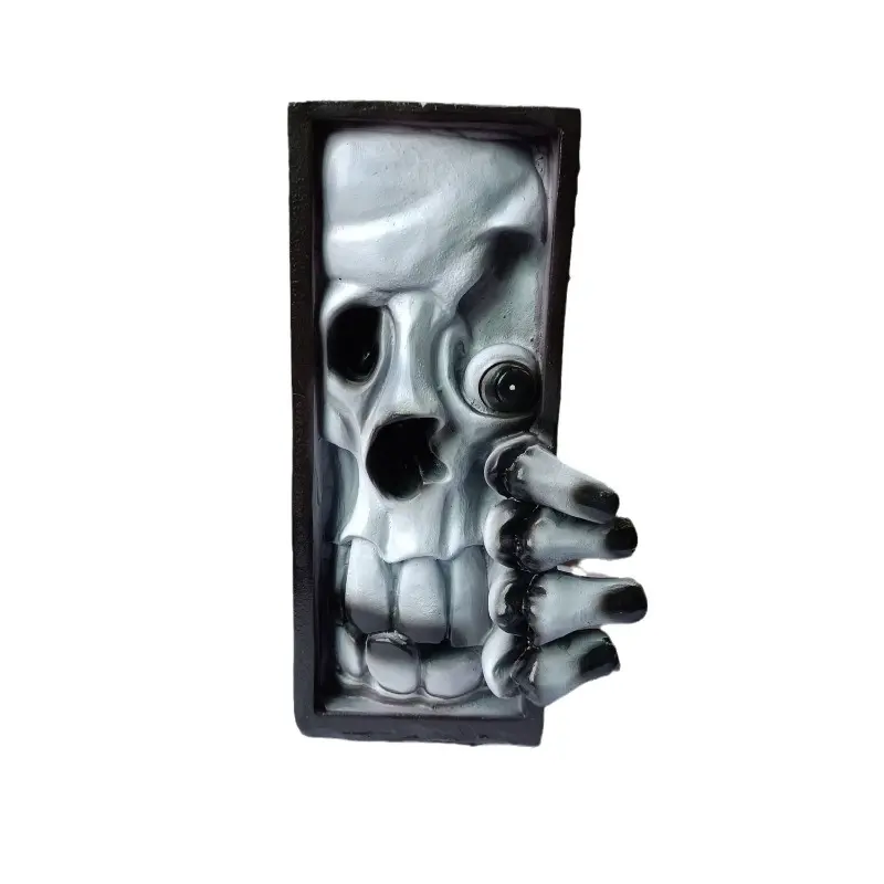 Bookshelf Monster Halloween Peeping on The Bookshelf Monster Horror Human Face Resin Bookstand Creative LifelikeMonster