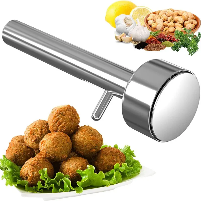1Pcs Stainless Steel Meatball Maker Large Falafel Ball Making Scoop Mold Meatball Pressing Maker Non-Stick Kitchen Gadgets