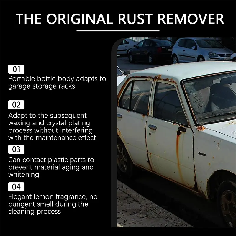 30ML RAYHONG Automotive Rust Removal Agent Mild Clean Rust Removal Gloss Cleaning Removing Automotive Rust Metal Polishing Agent