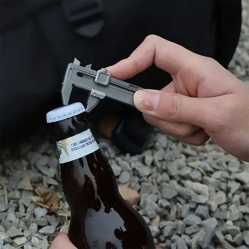 The Pocket Sized EDC Tool Portable Multifunctional Caliper Mini Tool For High-precision Measurement Hanging Keychain