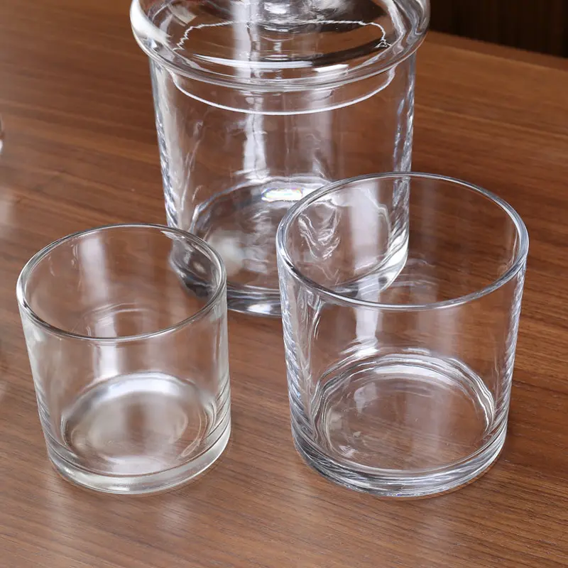 Thickened European Glass Tank Storage Tank Transparent Candy Tank Kitchen Storage Tank Sanitary Swab Storage Tank Accessories