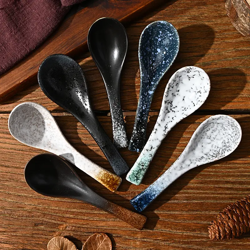 Japanese Tableware Ceramic Chopsticks Holder Household Chopsticks Holder Kiln Spoon Ceramic Table Decorative Chopsticks Pillow