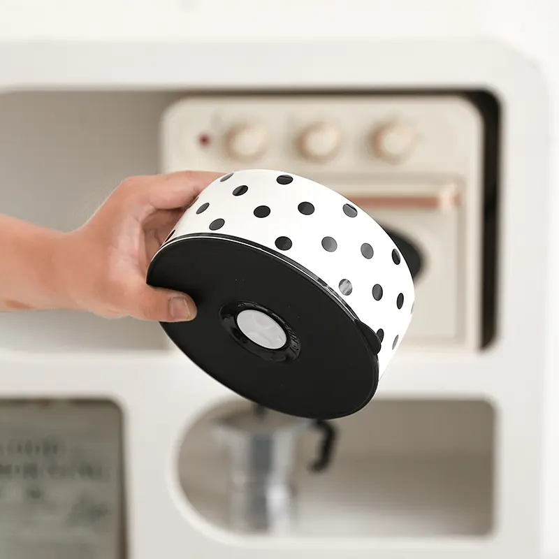 Microwave Oven Special Ceramic Lunch Box Fresh-keeping Box Round Heat-resistant Lunch Box Bowl with Lid Kitchen Rice Sealed Bowl