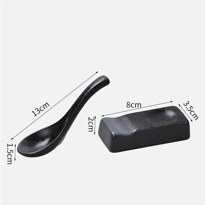 Japanese Tableware Ceramic Chopsticks Holder Household Chopsticks Holder Kiln Spoon Ceramic Table Decorative Chopsticks Pillow