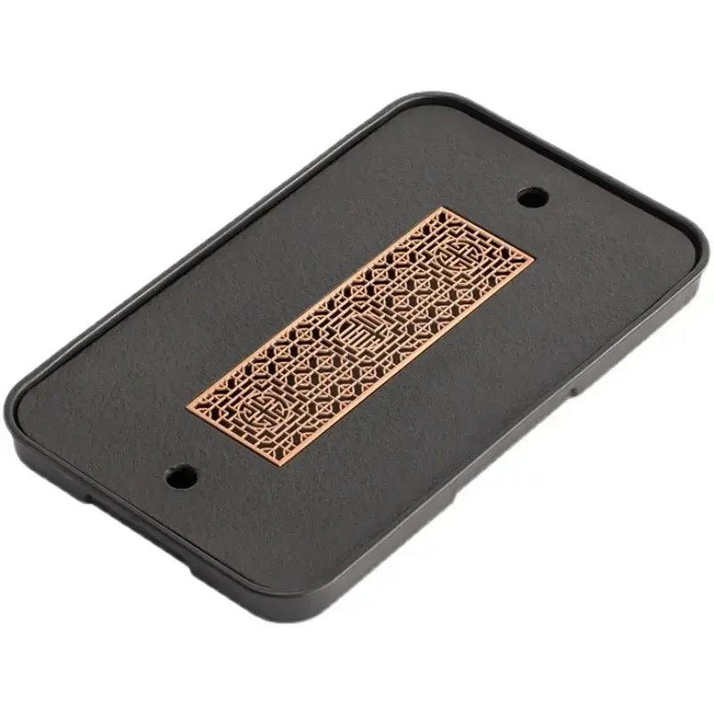 Imitation Black Stone Water Storage Tea Tray Water Storage Row Chinese Dry Bubble Tea Tray Modern Tea Table Home Decoration