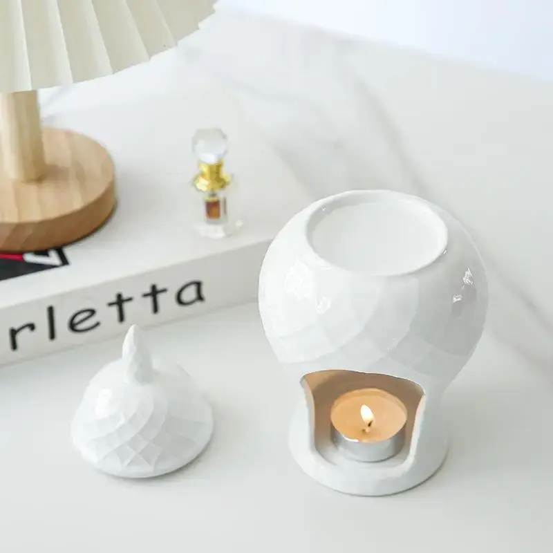 Ginger Jar Aromatherapy Furnace Ceramic Incense Candle Furnace Household Candle Ceramic Oil Lamp Furnace General Jar Ornaments