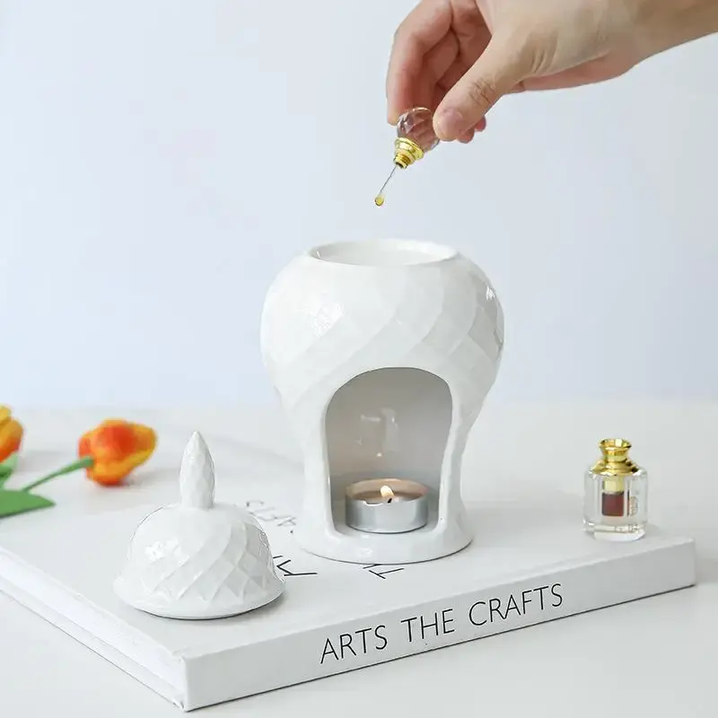 Ginger Jar Aromatherapy Furnace Ceramic Incense Candle Furnace Household Candle Ceramic Oil Lamp Furnace General Jar Ornaments