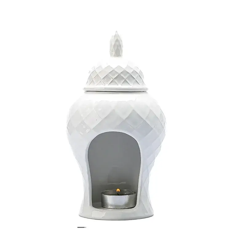 Ginger Jar Aromatherapy Furnace Ceramic Incense Candle Furnace Household Candle Ceramic Oil Lamp Furnace General Jar Ornaments