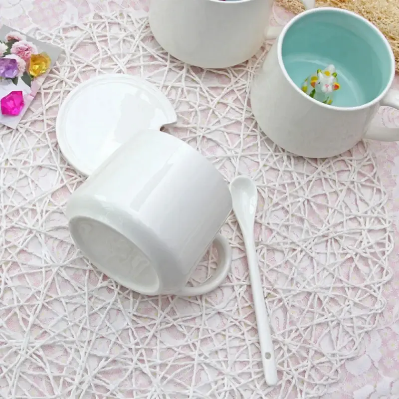 400ML Ceramic Mugs Creative Cute Cartoon Stereo Animal Milk Coffee Cups Couple Cups of Household Drinking Water Supplies