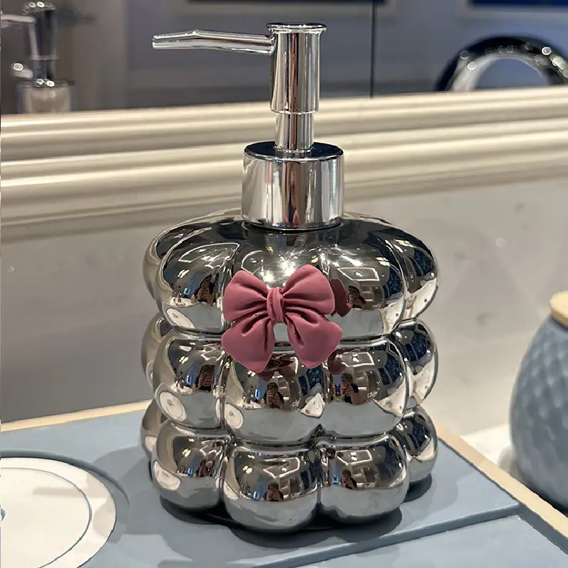 Bathroom Supplies Ceramic Emulsion Bottle Bathroom Shower Gel Press Bottle Creative Soap Dispenser Bathroom Decoration Modern