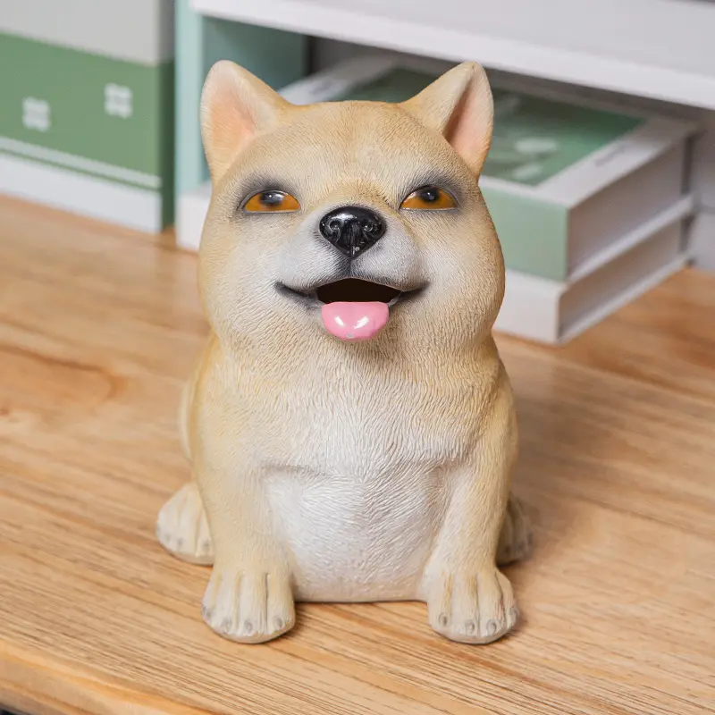 Cute Shiba Indy Piggy Bank Creative Dog Personalized Coin Decoration Large Piggy Bank Small Cartoon Piggy Bank Ornaments Gifts