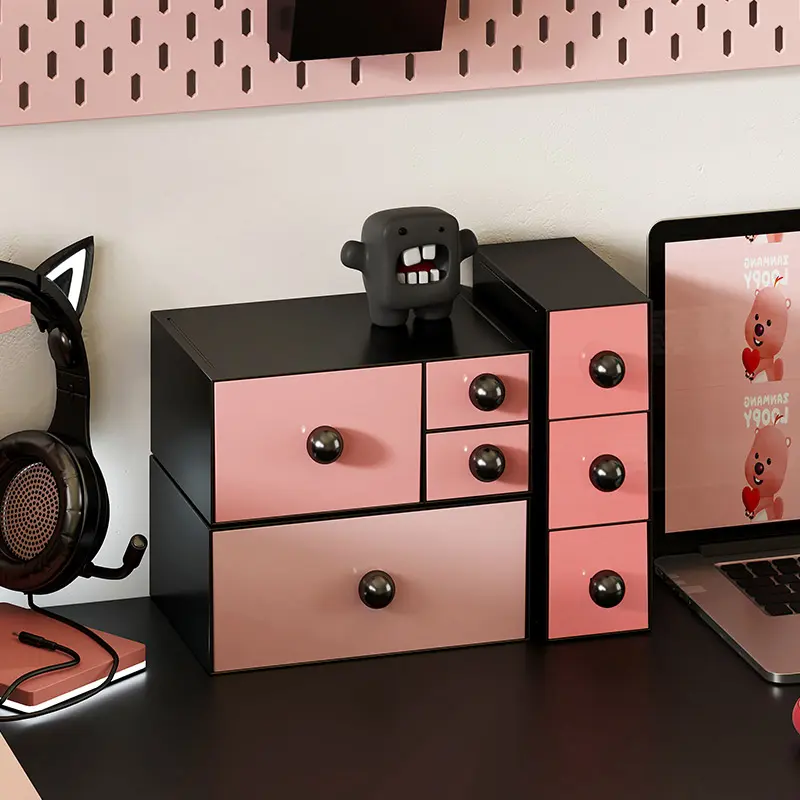 Desktop Cosmetics Storage Box Sundries Sorting Box Dresser Shelf Porch Large-capacity Multilayer Desktop Jewelry Storage Box