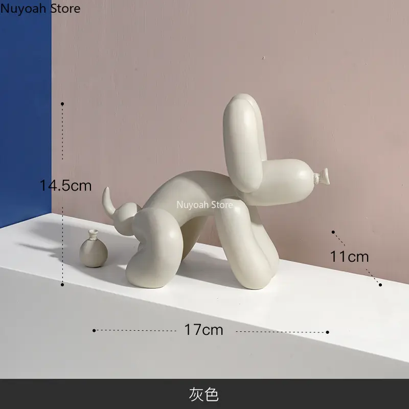 Home Decoration Balloon Dog Statue Resin Crafts Creative Cute Cartoon Desktop Decoration Art Living Room Decoration Accessories