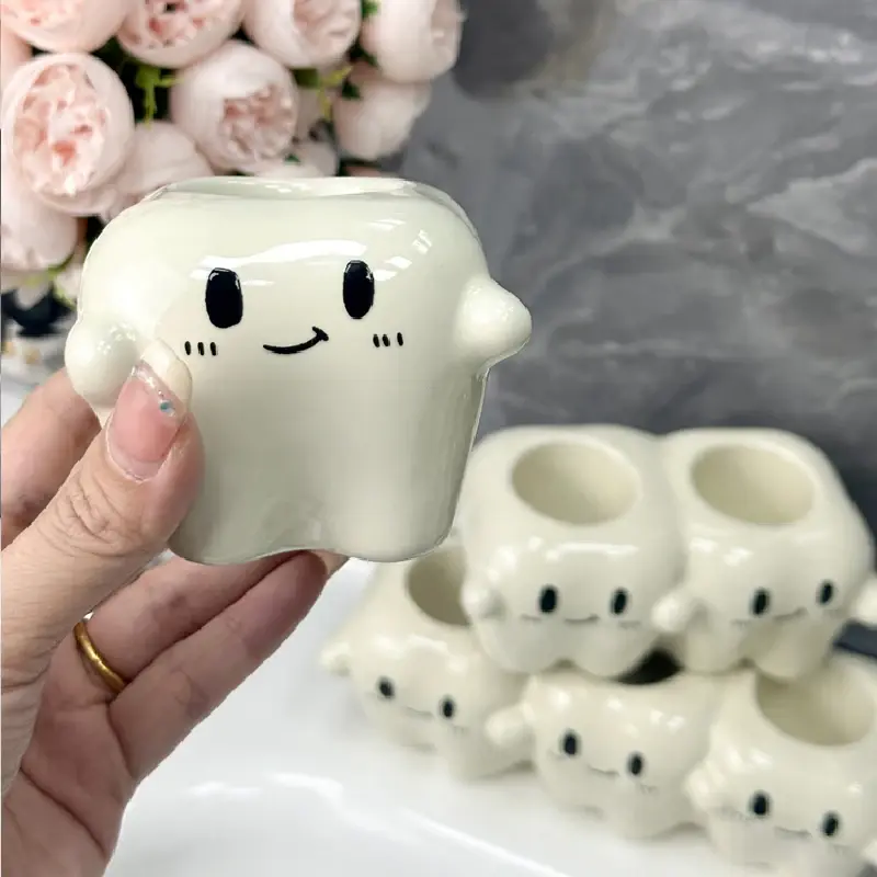 Electric Toothbrush Holder Ceramic Soft Cute Shelf Toothpaste Washstand Toothbrush Household Storage Rack Toothbrush Holder