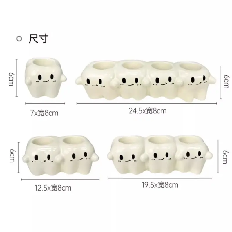 Electric Toothbrush Holder Ceramic Soft Cute Shelf Toothpaste Washstand Toothbrush Household Storage Rack Toothbrush Holder