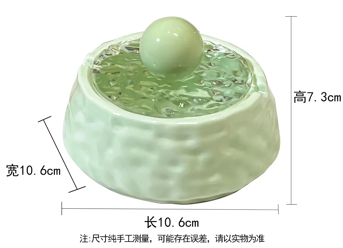 Cheese-shaped Ceramic Ashtray with Cover To Prevent Fly Ash Household Decorations Bedroom Living Room Gift Ashtray for Friends