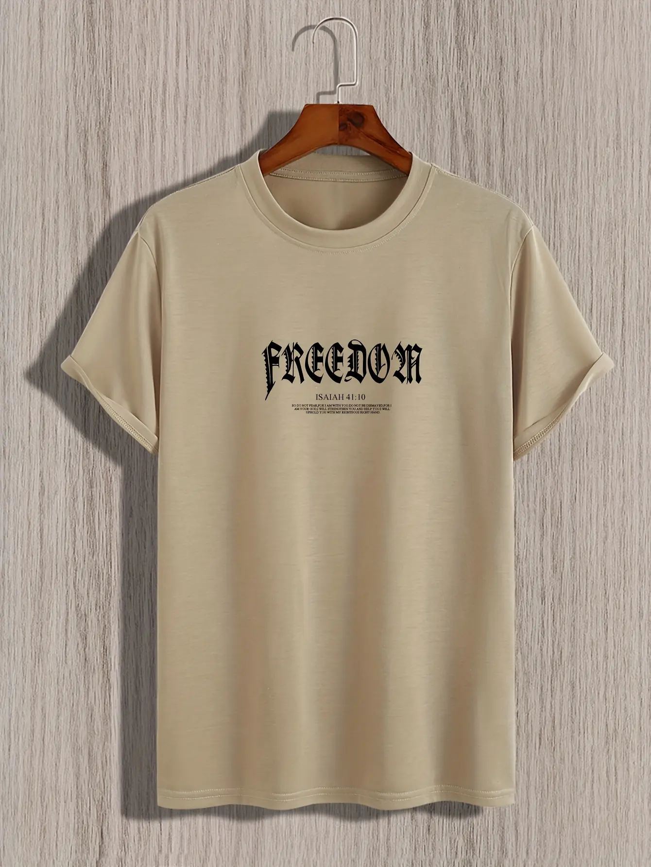 Men's Summer 100 Cotton Fashionable Casual Sports Loose Large Angel Pattern Printed Round Neck Short Sleeve T-shirt Top