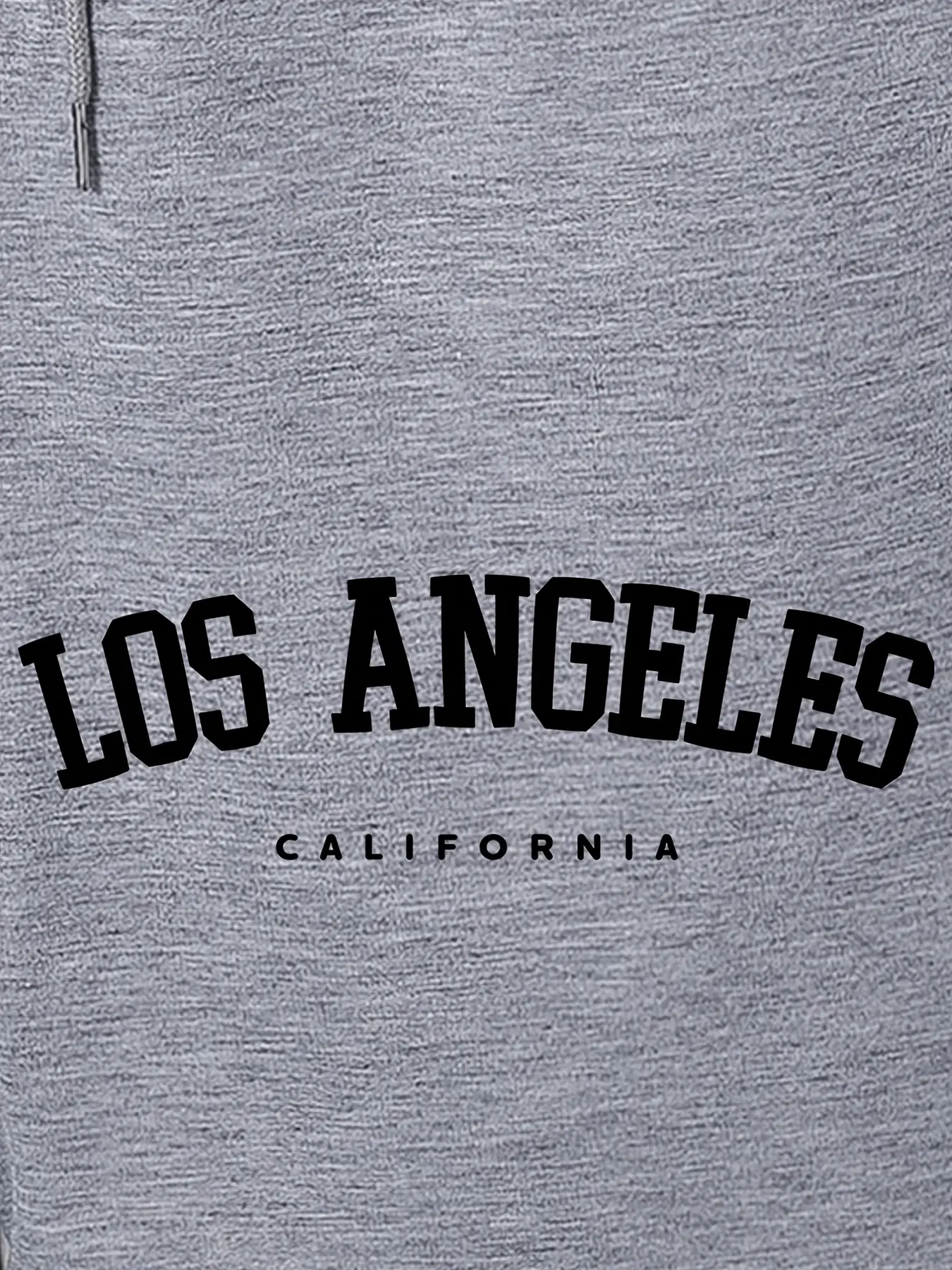 Los Angeles' Print Men's Loose Large Drawstring Casual Minimalist Shorts  Streettshirt Individual Casual Clothes