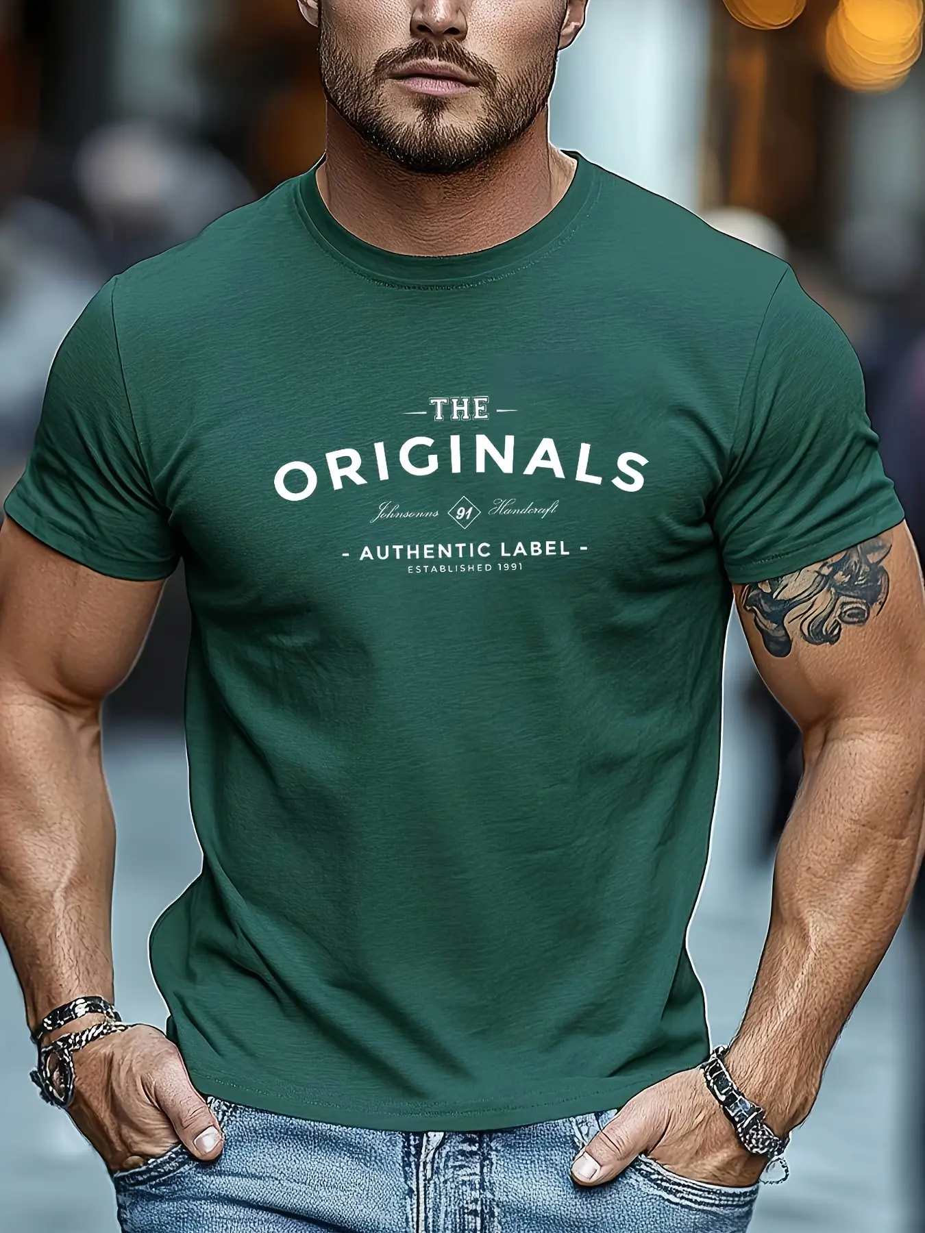 Men's summer 100 cotton fashionable casual loose genuine label letter printed round neck short sleeved T-shirt top