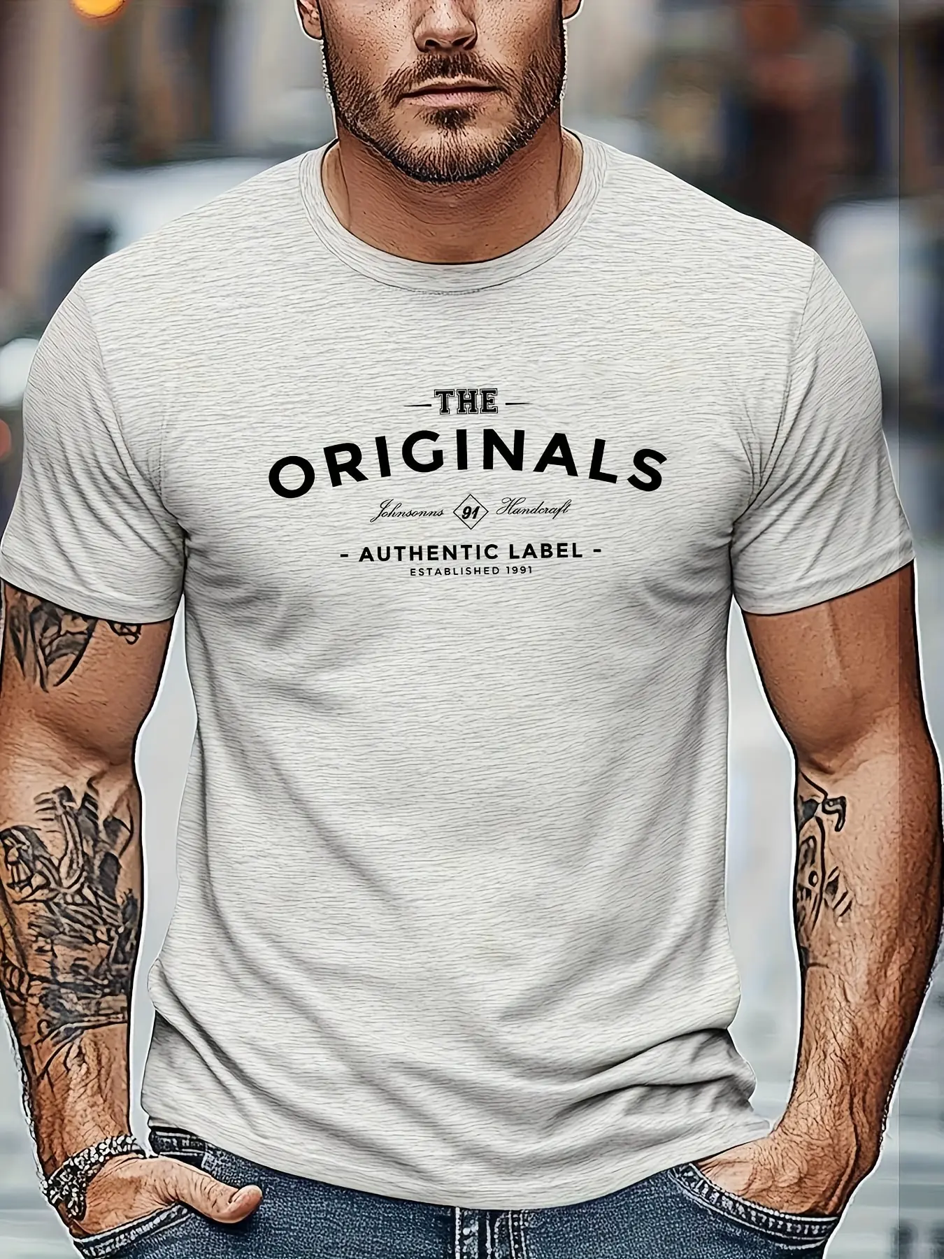 Men's summer 100 cotton fashionable casual loose genuine label letter printed round neck short sleeved T-shirt top