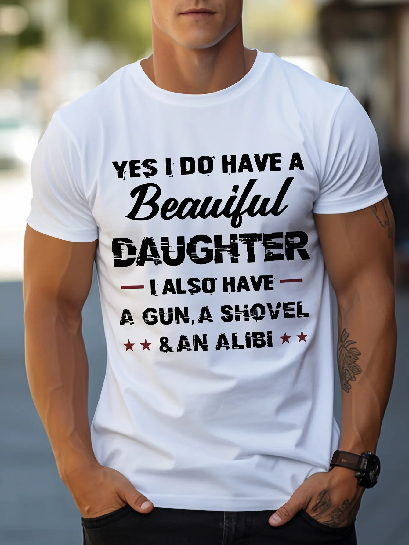 Men's summer 100% pure cotton fashionable sports casual loose fit English printed round neck short sleeved T-shirt top printed