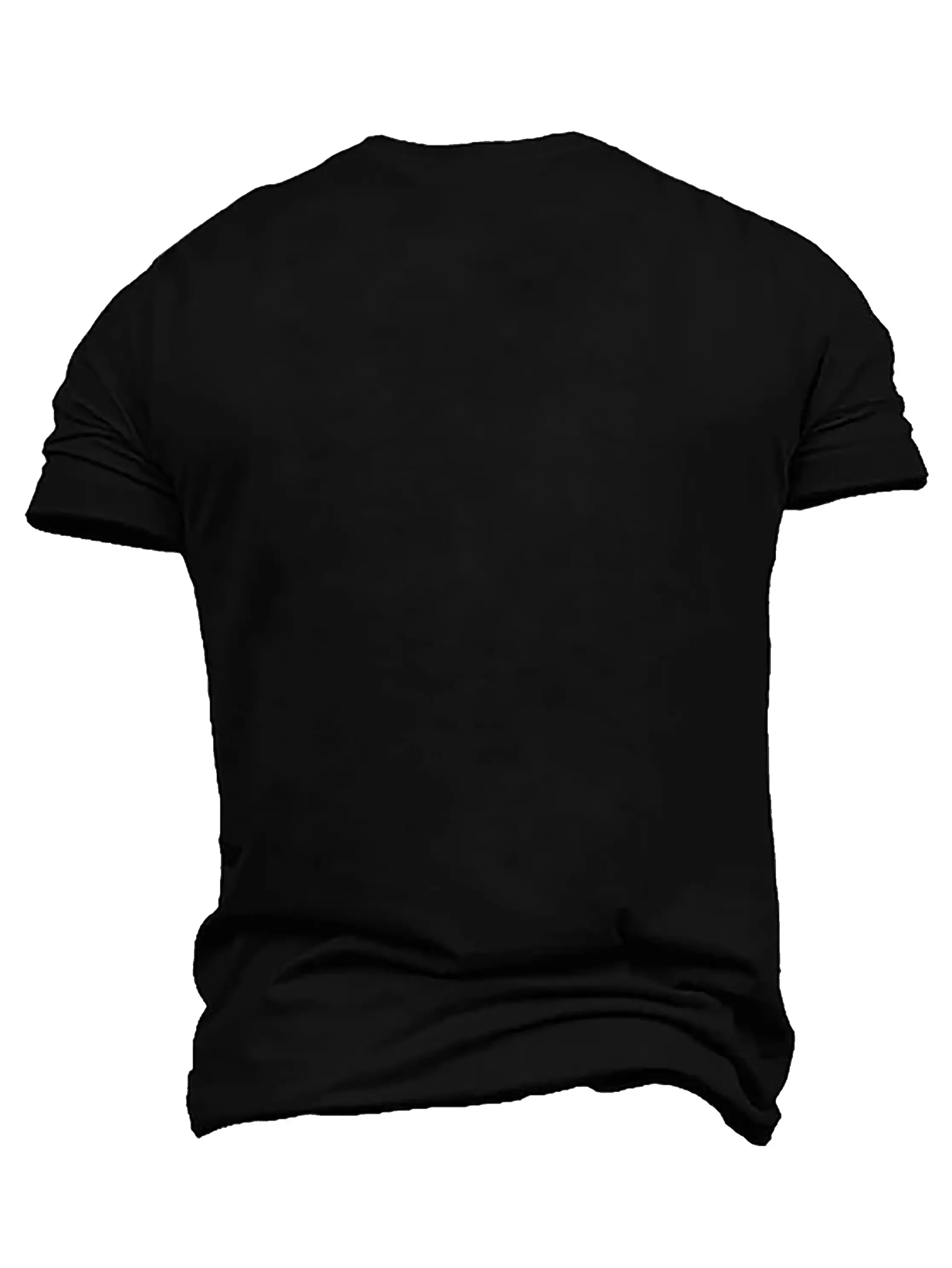 Men's summer 100% pure cotton fashionable sports casual loose black panther print pattern round neck short sleeved T-shirt top