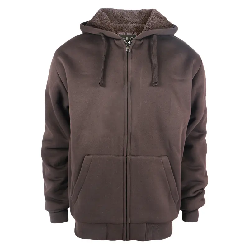 American Retro Autumn and Winter New Zipper Hooded Sweatshirt for Men, Warm and Fluffy Casual Loose Sweatshirt Jacket
