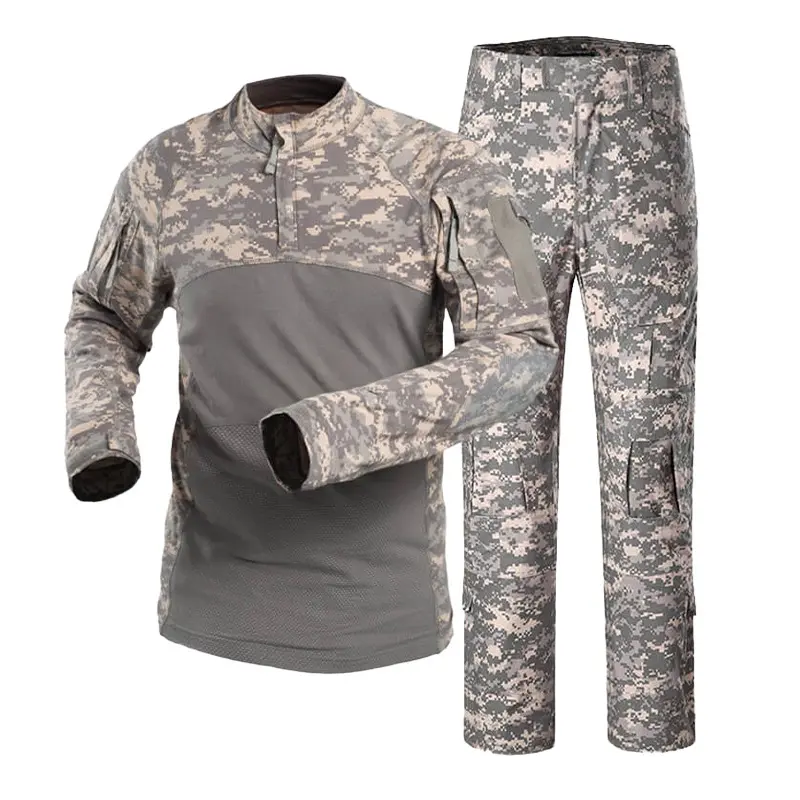 Paintball Uniform Combat Shirts Tactical Suits Hunting Shirt Outdoor Hunting Pants+ Pad Casual Pullover Windproof Men Clothing