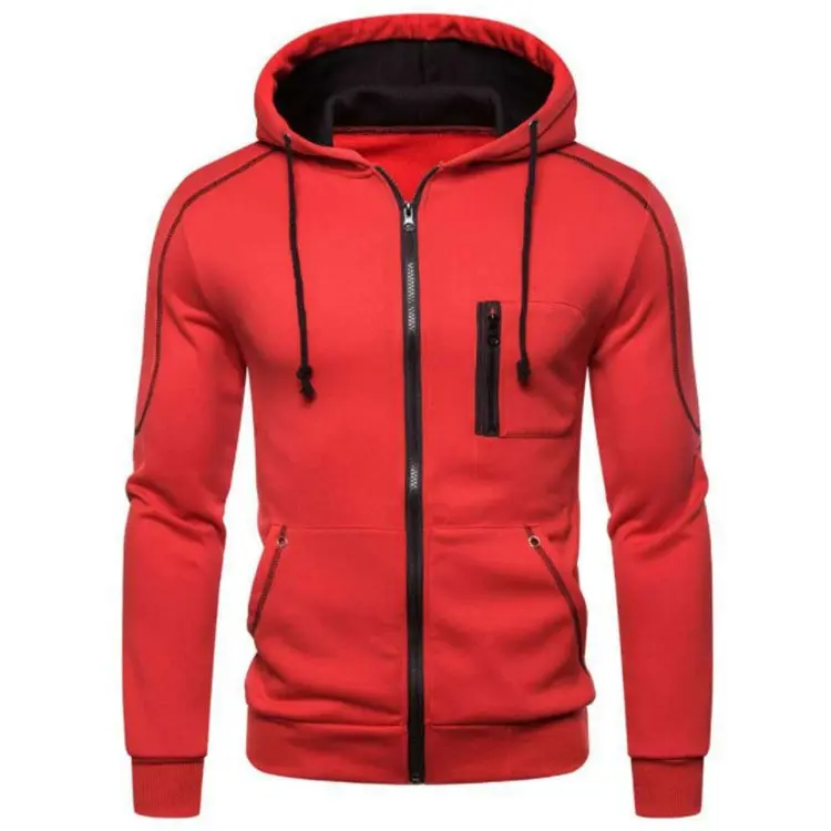 New American Style Full Zipper Tactical Pocket Top Daily Outdoor Sports Hoodie Fashionable Hooded Versatile Hoodie Jacket
