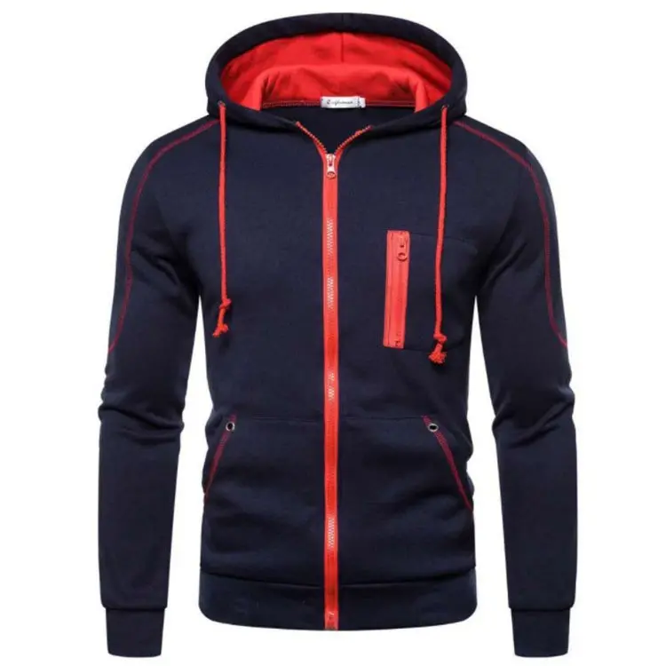 New American Style Full Zipper Tactical Pocket Top Daily Outdoor Sports Hoodie Fashionable Hooded Versatile Hoodie Jacket