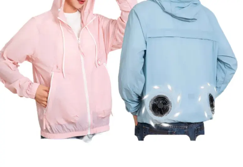 Couple's Summer Outdoor Skin Friendly Sunscreen Clothes with Intelligent Temperature Control Fan Casual Work Clothes