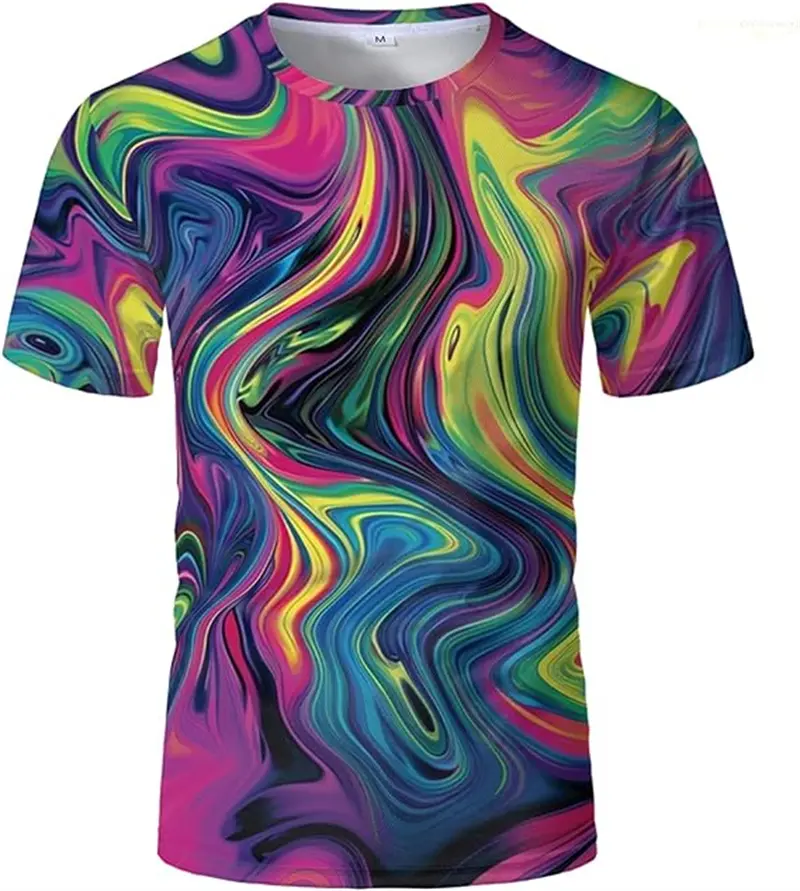Color Splash Ink Drip Colorful 3D Printed T-shirt Men Women Summer Casual Short-sleeved Tshirt New Fashion Kids O Neck Tees Tops