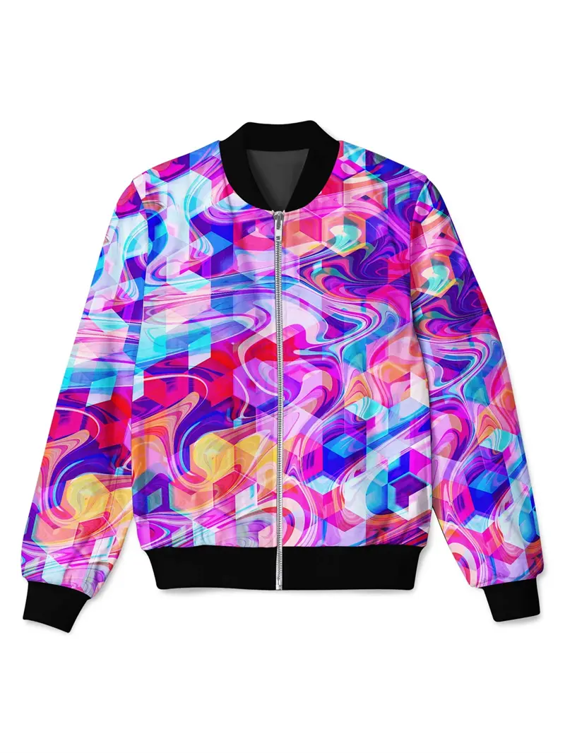 Harajuku Style 3D Print Zip Up Jacket For Men Women New Trend Streetwear Jacket Comfortable Oversize Loose Coat New Hot Sales