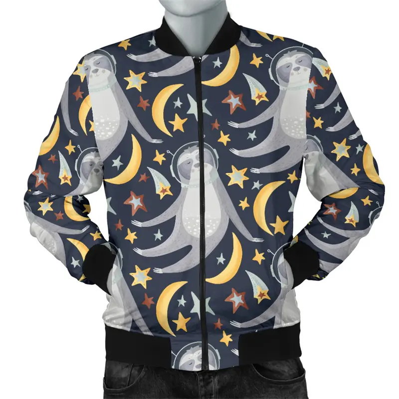 New In Jackets Mens Jacket 3d Blue Whale Animal Print Winter Coats Cool Casual Bomber Long Sleeve Loose Men Clothes Dropshipping