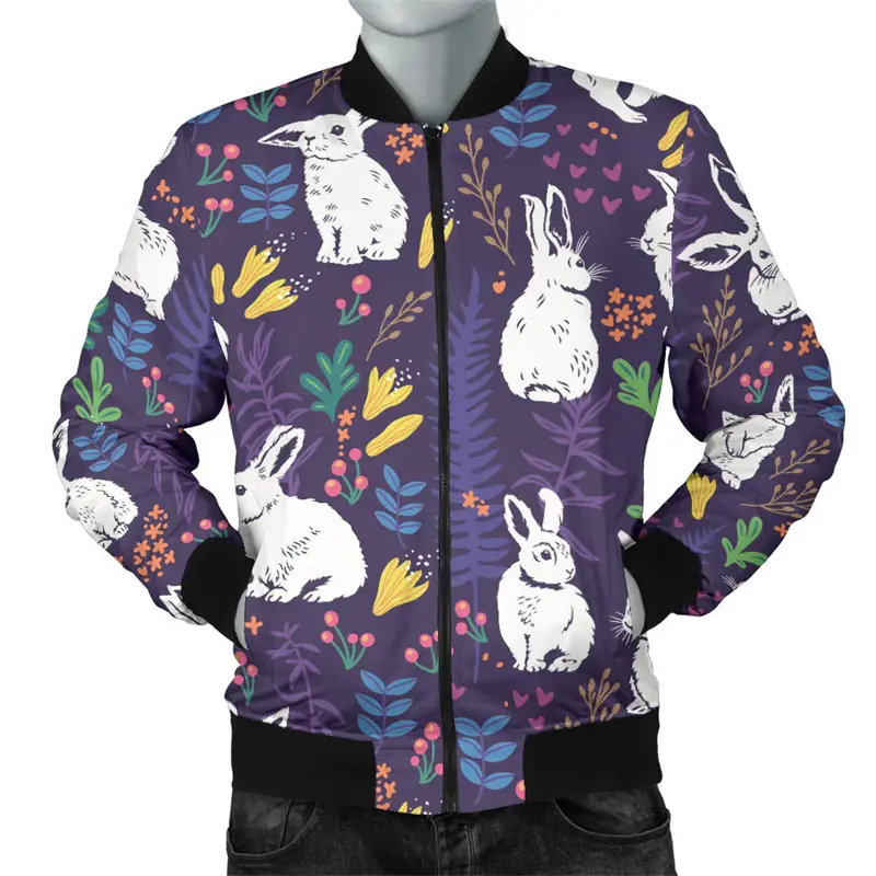 New In Jackets Mens Jacket 3d Blue Whale Animal Print Winter Coats Cool Casual Bomber Long Sleeve Loose Men Clothes Dropshipping