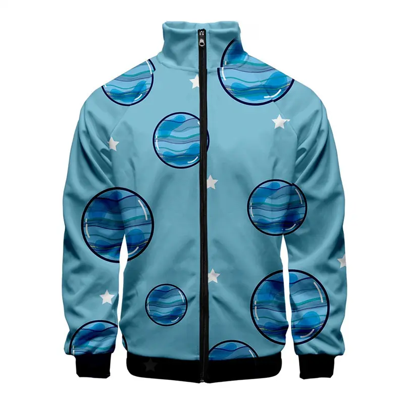 Extra-terrestrial Print Zipper Hoodies Sweatshirts 3D Printed Jackets For Men Women Clothing Casual Fashion Lapel Kids Coat Tops